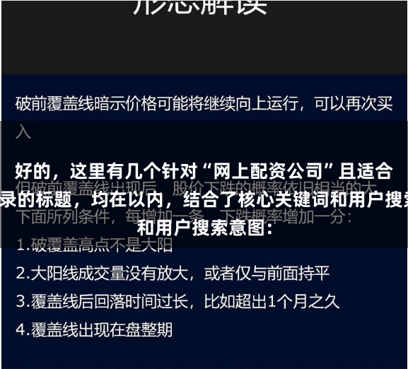 好的，这里有几个针对“网上配资公司”且适合百度收录的标题，均在以内，结合了核心关键词和用户搜索意图：